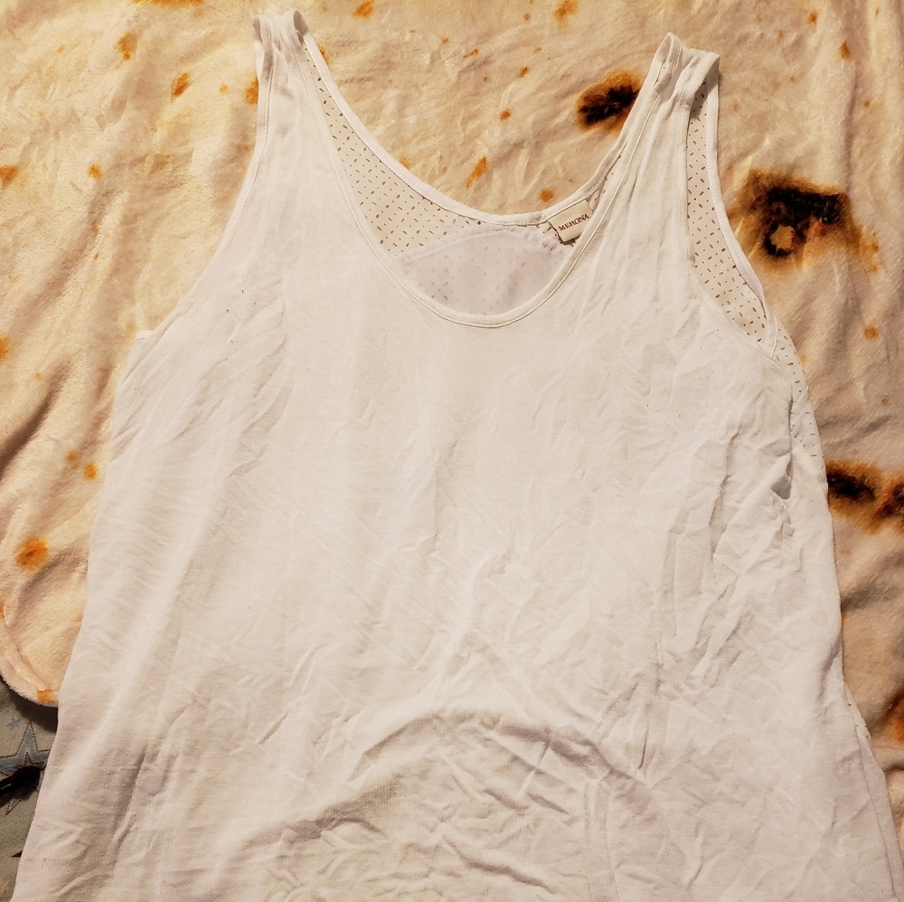 white tank top